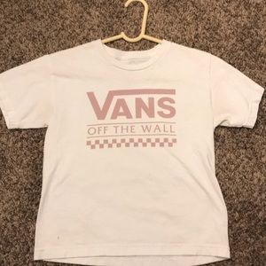 Pink & white vans shirt from “Journeys Kids”